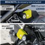 URBAN UR6 Antivol Moto Bloque Disque sans/avec Alarme Hi-Tech 120dB+LED+Warning Plus Efficace, Trés Étanche, Batterie CR2 Long D