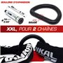 RADIKAL RK60 Ancrage Sol Mur XXL Premium avec Anneau Oscillant de ø20mm pour 2 Chaînes, Acier de Résistance Maximale et Boulons 