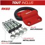 RADIKAL RK60 Ancrage Sol Mur XXL Premium avec Anneau Oscillant de ø20mm pour 2 Chaînes, Acier de Résistance Maximale et Boulons 
