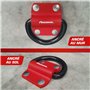 RADIKAL RK60 Ancrage Sol Mur XXL Premium avec Anneau Oscillant de ø20mm pour 2 Chaînes, Acier de Résistance Maximale et Boulons 