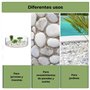 Vegara Stone Pierre de jardin décoration galet blanc pur 2-4 cm (10 kg)