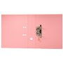 Classeur Plus Office Folio Rado à levier super fort grande capacité Dos 80 mm Rose pastel