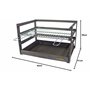 IMEX EL ZORRO 71473.0 Tiroir pour Barbecue avec Grille en Zinc Noir 42 x 41 x 35 cm