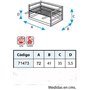 IMEX EL ZORRO 71473.0 Tiroir pour Barbecue avec Grille en Zinc Noir 42 x 41 x 35 cm