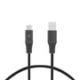 Câble USB A vers USB-C KSIX Noir 1 m