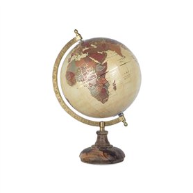 Art Deco Home - Globe Terrestre Marron 20 cm - 10127SG