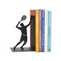 Balvi Serre-Livres Match Ball Couleur Noir Soutien aux Livres de bibliothèque avec Un Joueur de tenni