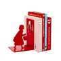 Balvi Serre-Livres Little Red Couleur Rouge Inspiré par l'histoire du Petit Chaperon Rouge et du Loup
