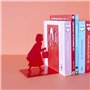 Balvi Serre-Livres Little Red Couleur Rouge Inspiré par l'histoire du Petit Chaperon Rouge et du Loup