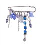 Wohlstand 12 Pièces Épingles de Sûreté,Épingles à Nourrice 60mm70mm75mm,Large Safety Pins, Broche,3 Taille,Argent, Bronze et Noi