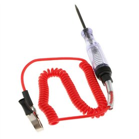 SANWAN Testeur de circuit électrique pour voiture avec pince crocodile 6 V/12 V/24 V