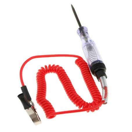 SANWAN Testeur de circuit électrique pour voiture avec pince crocodile 6 V/12 V/24 V