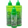 Avizor Alvera - Solution pour Lentilles avec Aloe Vera - Pack 2x350ml + Flacon 100ml Idéal pour les Voyages - Nettoyage et Désin