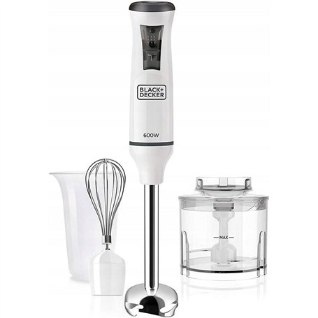 Bol mixeur Black & Decker ES9160150B Noir Argenté 600 W