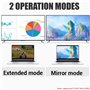 OcioDual Adaptateur Display Port vers HDTV Noir Convertisseur DP Audio Video Full HD 1080p 720p pour PC Moniteur TV Projecteur
