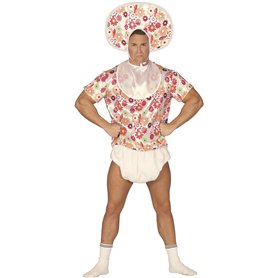 FIESTAS GUIRCA Costume Homme Grand Bébé - Déguisement Homme Drôle Taille S 46-48