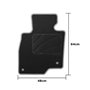 Set de tapis de voitures OCC Motorsport OCCMZ0012YE Mazda 6 Wagon 5 Pièces