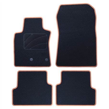 Set de tapis de voitures OCC Motorsport OCCRT0038YE Jaune Renault Modus 5 Pièces