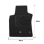 Set de tapis de voitures OCC Motorsport OCCRT0038YE Jaune Renault Modus 5 Pièces