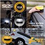 SOS LIGHT - Lumière d'urgence - Signal V16 - Signalisation de danger - Homologuée DGT - En coffret - Autonome ou branchement au 