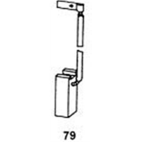 Balais de charbon 0941 pour outils électroportatifs Black & Decker