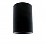wonderlamp Spot surface pour intérieur ou extérieur noir, IP65, convient pour salles de bains, ampoule GU10, cylindrique, Lutar