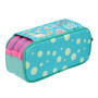 office box Colorline Trousse triple design avec grands compartiments intérieurs avec fermeture éclair individuelle, multicolore,