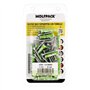 WOLFPACK LINEA PROFESIONAL - Blister Chevilles Topgripper bi-matière avec vis Ø 5 mm. 50 pièces Cheville d'ancrage Universelle