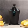 Cecotec Presse-agrumes avec bras électrique EssentialVita PowerFresh 600 Black. 600 W, corps et filtre en acier inoxydable, 2 cô