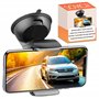 Support Telephone Voiture Ventouse Tableau de Bord Pare Brise Rotation a 360 positionnement Horizontal et Vertical reglage Unive