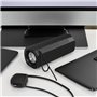 PRENDELUZ Enceinte Bluetooth Portable, Haut-Parleur sans Fil Bluetooth 5.0, 6 W USB MICROSD, Batterie intégrée de 1200 mAh, Noir
