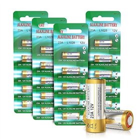 Lot de 20 Piles alcalines 23 A 12 V A23S MN21/23 L1028 A23 12 V