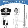 Déguisement Policier Enfant Garçon ou Fille avec Menottes, Accessoires Inclus comme Casquette, Plaque, Talkie Walkie et Cravate,