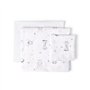 Interbaby Koala Parure de lit 3 pièces pour lit bébé 100% Coton Blanc/Bleu