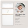 Interbaby Parure de lit pour Berceau 50 x 80 cm - Parure de lit d'hiver en Flanelle - Modèle éléphant Ballon cœur - Comprend Dra