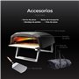 MasterPRO Napoli | Four à pizza | Four à gaz portable à cuisson rapide jusqu'à 500 °C et pelle en acier inoxydable| Pizzas prête