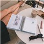 Kokonote - Agenda Journalier 2025 2026 Fleurs | Agenda Scolaire 2024 2025 Lycée, Professionnel, Étudiant, Planner