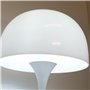 Alpinaluz Lampe de table moderne MEDUSA - 3 lumières G9, base métallique blanche, abat-jour en acrylique haute transmission, des