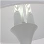 Alpinaluz Lampe de table moderne MEDUSA - 3 lumières G9, base métallique blanche, abat-jour en acrylique haute transmission, des