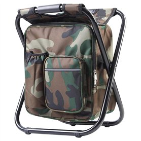 SteelMule Chaise tabouret de pêche 3 en 1 avec sac à dos et sac thermique - Pliable
