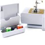 PRIXTON Machine à Coudre P120 avec 16 Points de Couture, Tiroir à accessoires, Lampe et Pédale incluses, Couleur Jaune