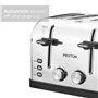 PRIXTON Grille-pain à 4 fentes extra-larges Bianca, Puissance 1900 Watt, 7 Niveaux de brunissage, décongélation et réchauffe, Su