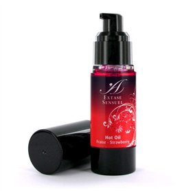 Falcon Huile de Massage Chauffant Extase Sensual Au Parfum de Fraise