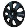 Sparco Enjoliveurs Palermo - 16-Pouces - Noir - Set de 4 pièces
