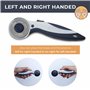 La Canilla - Cutter Rotatif Couture 45mm pour Tissu, Scrapbooking, Patchwork, Artisanat avec 6 Lames de Rechange pour Tapis de D