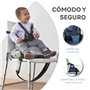ms babyworld - booster bag stars | rehausseur de voyage portable 2 en 1 avec harnais à 5 points | sac à dos - bandoulière | poch