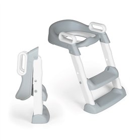 Ms BabyWorld - Réducteur WC avec Marchepied - Adaptateur avec Siège Rembourré pour Toilettes | Pliable et Hauteur Réglable | Réd