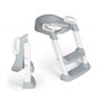 Ms BabyWorld - Réducteur WC avec Marchepied - Adaptateur avec Siège Rembourré pour Toilettes | Pliable et Hauteur Réglable | Réd