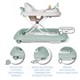 MS BabyWorld | Trotteur bébé avec plateau de jeux interactif avec sons | Base anti-basculement | Youpala avec roues en silicone 