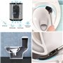 Erreke Brosse WC Silicone Suspendu, Brosse Toilette Silicone, en Acier Inoxydable avec Support, Moderne et Élégante, Hygiène Amé